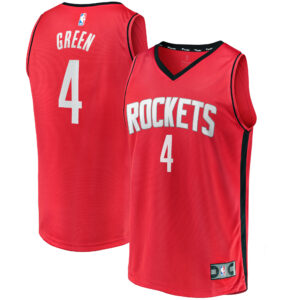 Men's Fanatics Jalen Green Red Houston Rockets Fast Break Replica Player Jersey - Icon Edition