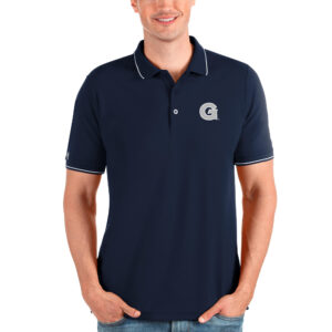 Men's Antigua Navy Georgetown Hoyas Affluent Polo