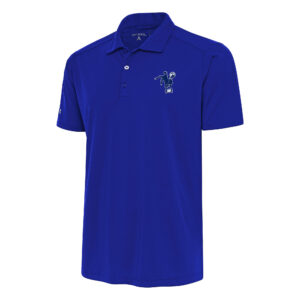 Men's Antigua Royal Indianapolis Colts Team Logo Throwback Tribute Polo