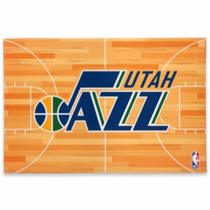 Utah Jazz 15'' x 22'' Court Canvas Wall Art
