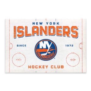 New York Islanders 15'' x 22'' Rink Canvas Wall Art
