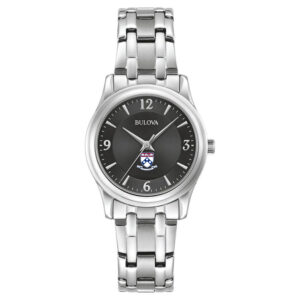 Women's Bulova Black Pennsylvania Quakers Corporate Collection Stainless Steel Watch