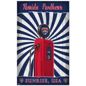 Florida Panthers 11'' x 19'' Retro Pump Location Sign