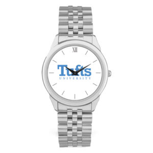 Unisex Silver Tufts University Jumbos Team Logo Rolled Link Bracelet Wristwatch