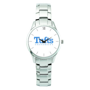 Women's Silver Tufts University Jumbos Stainless Steel Bracelet Wristwatch