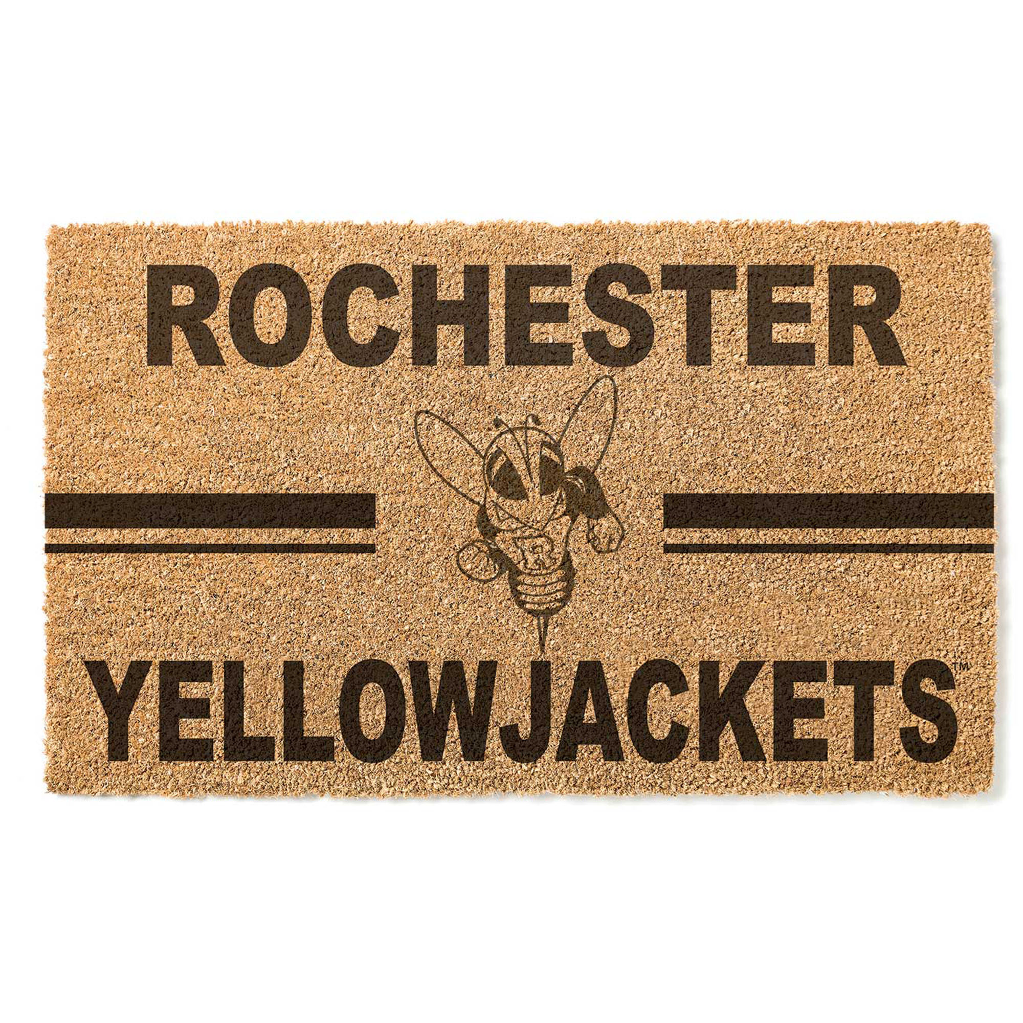 Rochester Yellow Jackets 18" x 30" Team Logo Doormat - Image 4