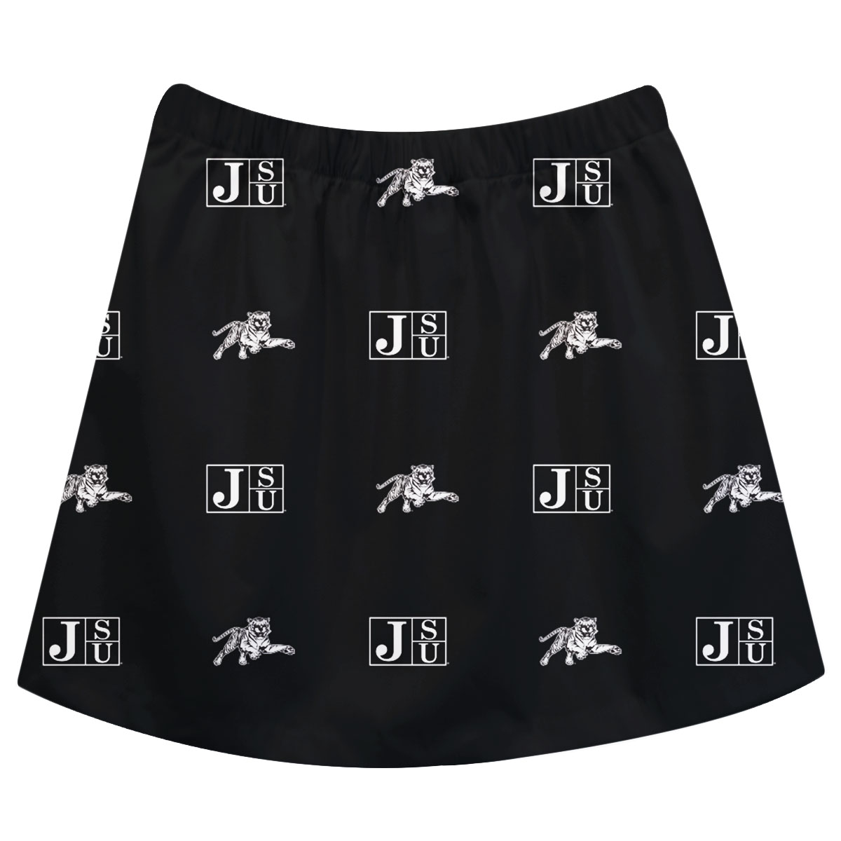 Girls Toddler Black Jackson State Tigers All Over Print Skirt