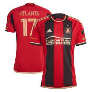 Men's adidas Black Atlanta United FC 2023 The 17s' Kit Authentic Jersey