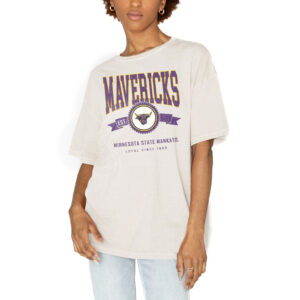 Women's Gameday Couture White Minnesota State Mavericks Get Goin' Oversized T-Shirt