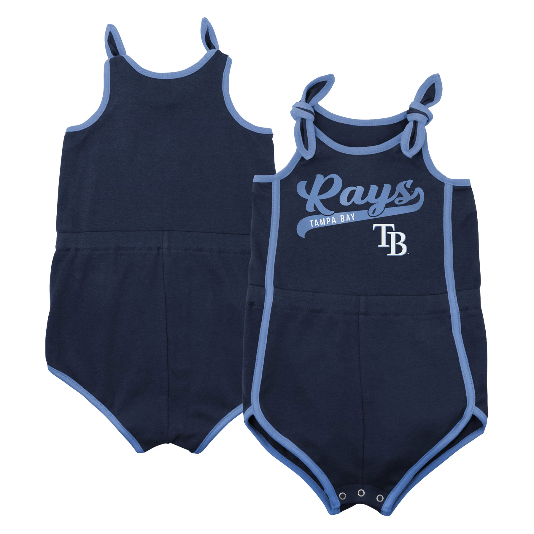 Infant Navy Tampa Bay Rays Hit & Run Bodysuit - Image 2