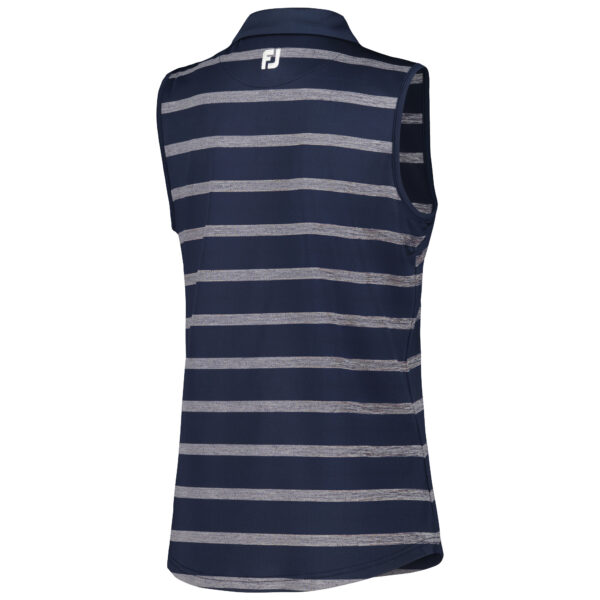 Women's FootJoy Navy FedEx St. Jude Championship Sleeveless ProDry Polo - Image 9