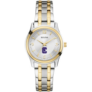 Women's Bulova  Silver/Gold Capital University Comets Two-Tone Stainless Steel Watch