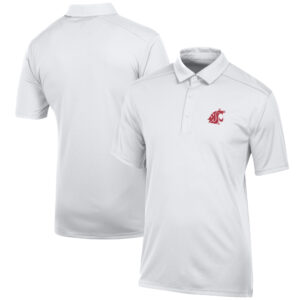 Men's White Washington State Cougars Classic Jacquard Polo
