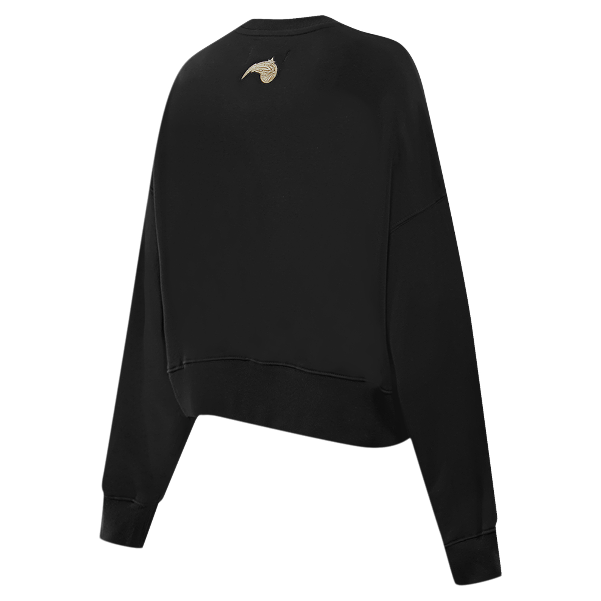 Women's Pro Standard Black Orlando Magic Glam Cropped Pullover Sweatshirt - Image 14