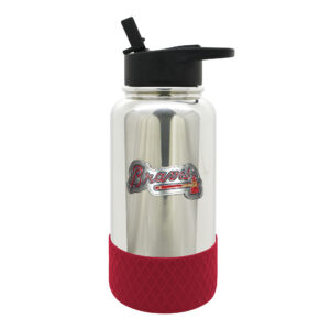 Atlanta Braves 32oz. Team Color Chrome Hydration Bottle