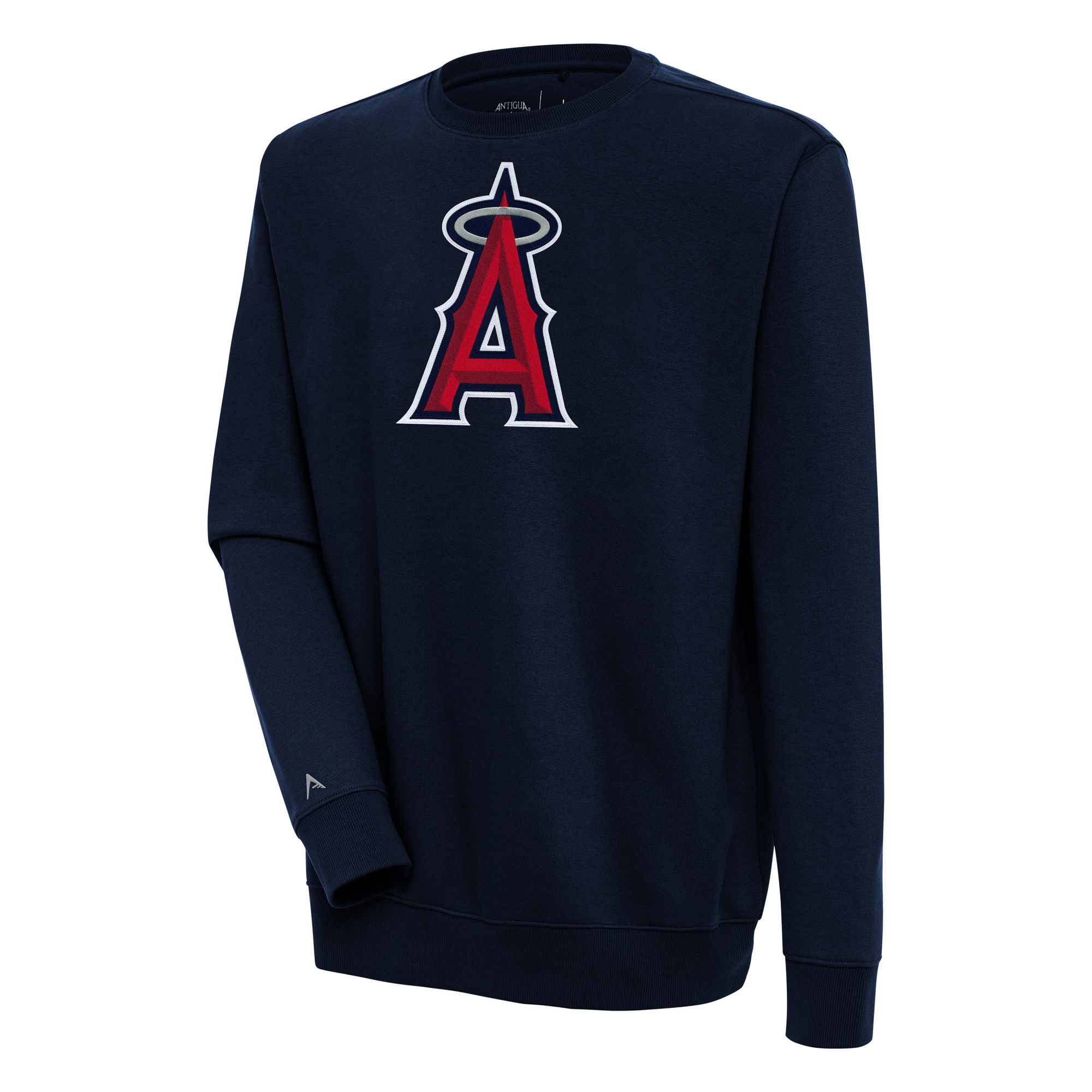 Men's Antigua Navy Los Angeles Angels Victory Pullover Sweatshirt