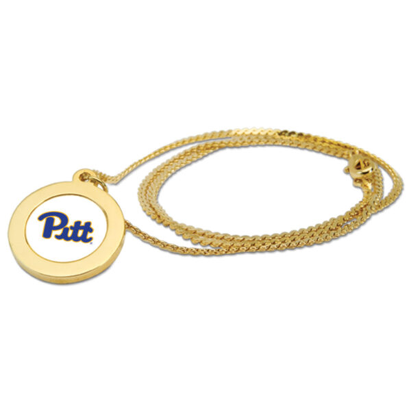 Gold Pitt Panthers Pendant Necklace