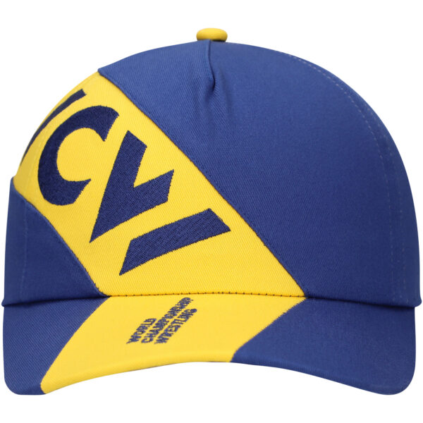 Unisex Ripple Junction Blue/Yellow WCW Crown Stripe Adjustable Hat - Image 7