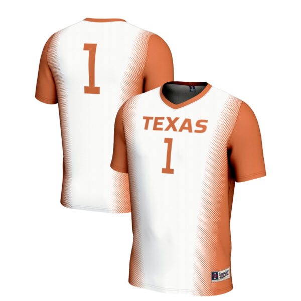 Youth GameDay Greats White #1 Texas Longhorns  Lightweight Women's Soccer Jersey - Image 5