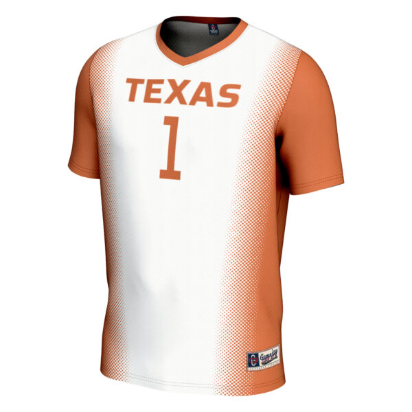 Youth GameDay Greats White #1 Texas Longhorns  Lightweight Women's Soccer Jersey - Image 6