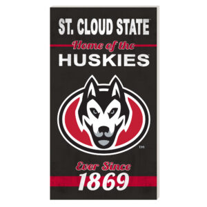 St. Cloud State Huskies 11'' x 20'' Indoor/Outdoor Home Sign