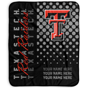 Pegasus Texas Tech Red Raiders 50" x 60" Dots Personalized Fleece Blanket