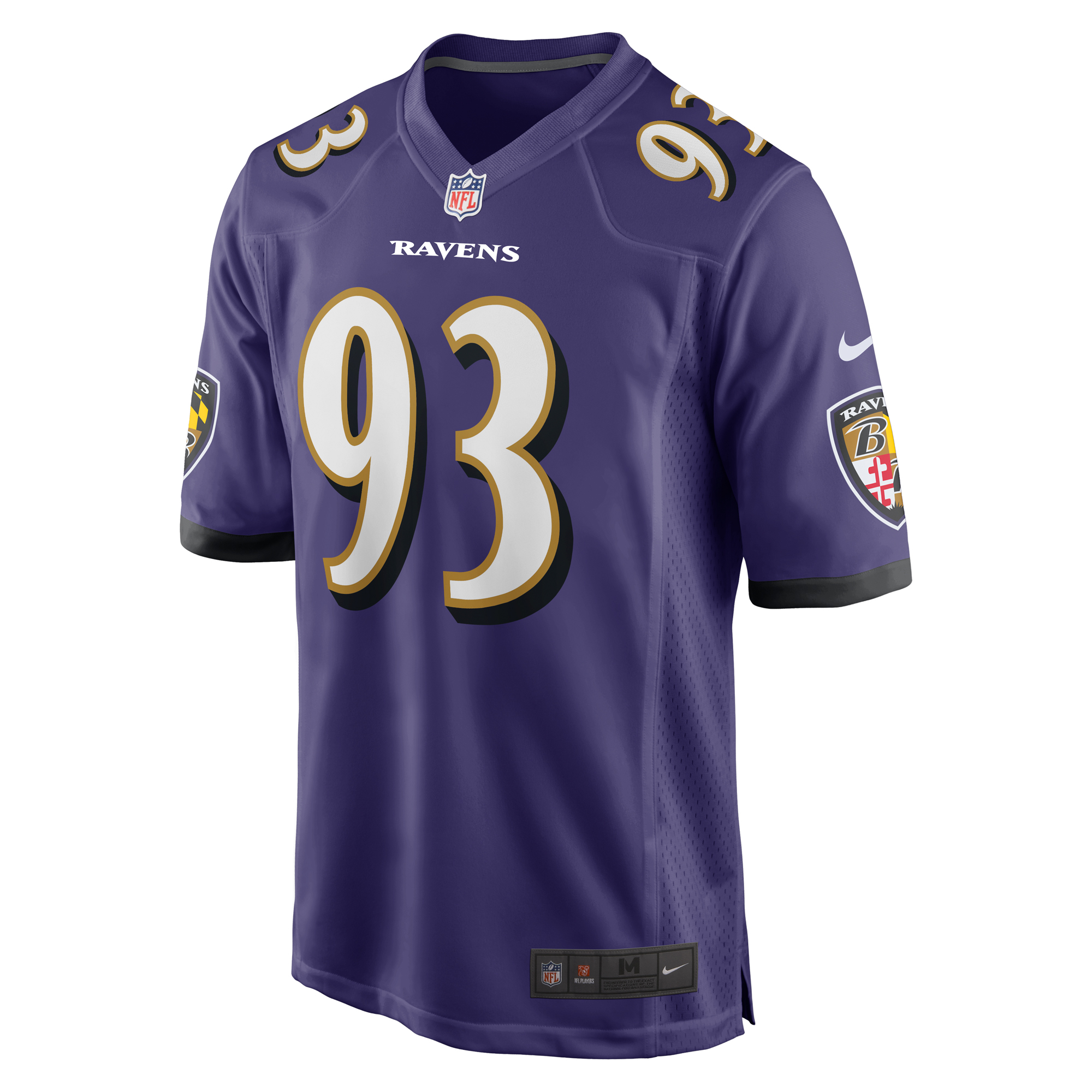 Men's Nike Bravvion Roy Purple Baltimore Ravens Game Jersey - Image 5