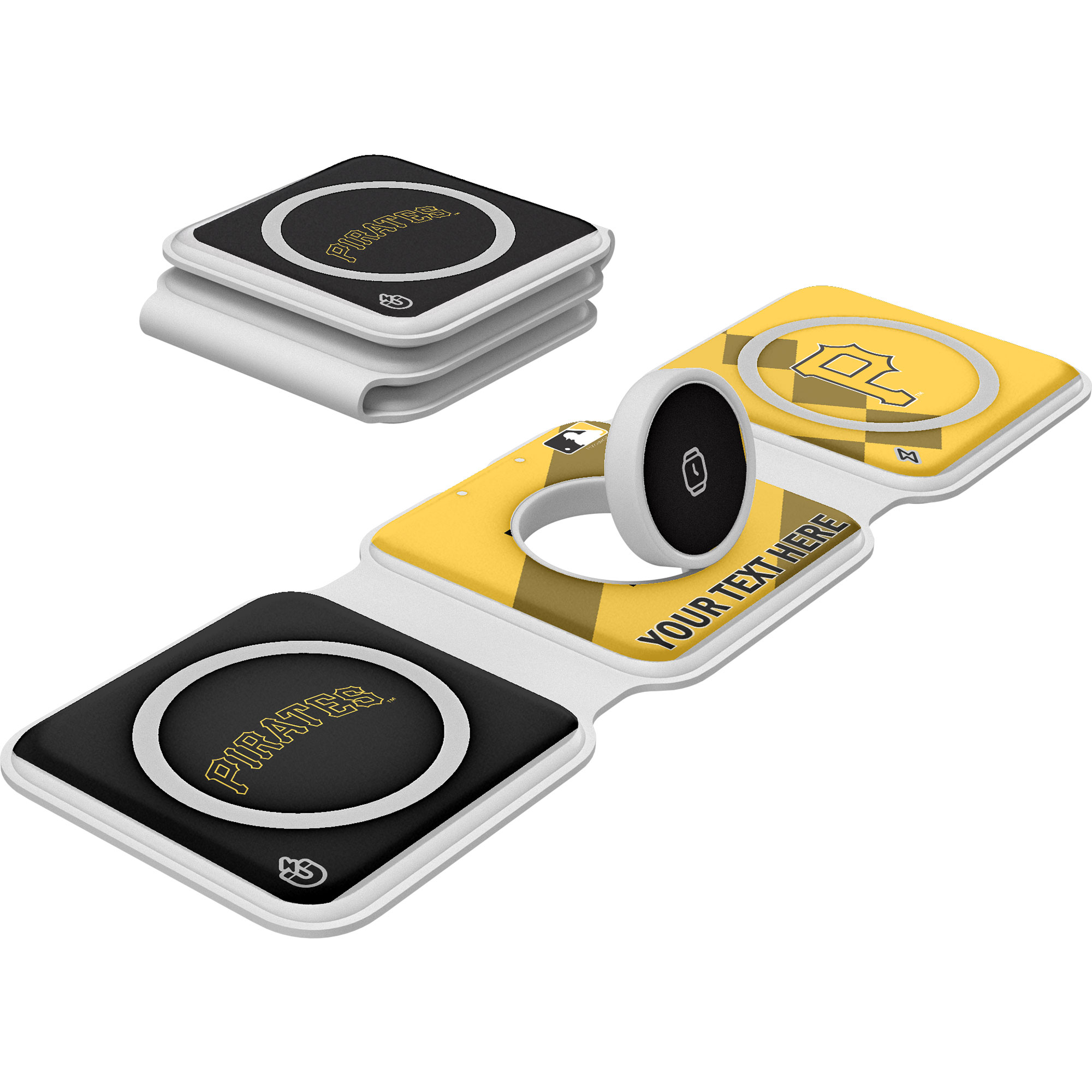 Keyscaper Pittsburgh Pirates Personalized 3-in-1 Foldable Charger