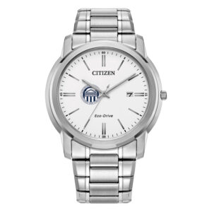 Men's Citizen Watch  Silver Longwood Lancers Eco-Drive White Dial Stainless Steel Watch