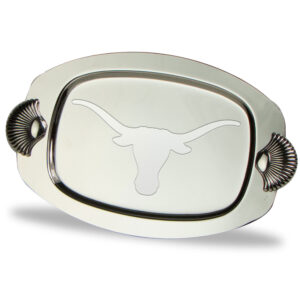 Texas Longhorns 7" x 4.25" Four-Piece Silver Plated Tray Set
