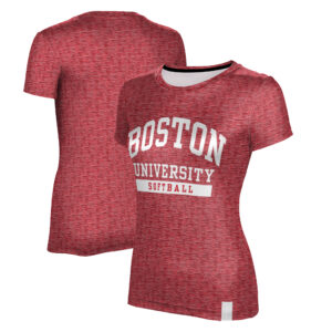 Women's ProSphere Scarlet Boston University Softball Motion T-Shirt