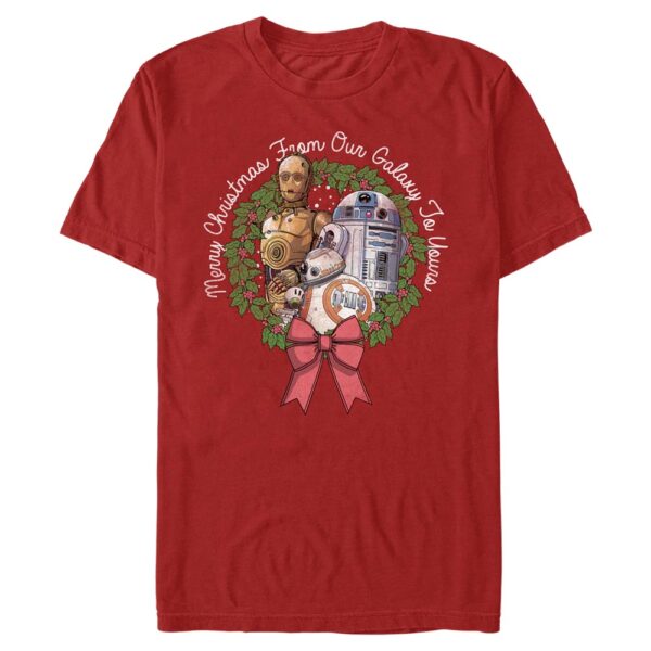 Men's Mad Engine  Red Star Wars: Rise of Skywalker From Our Galaxy To Yours Graphic T-Shirt