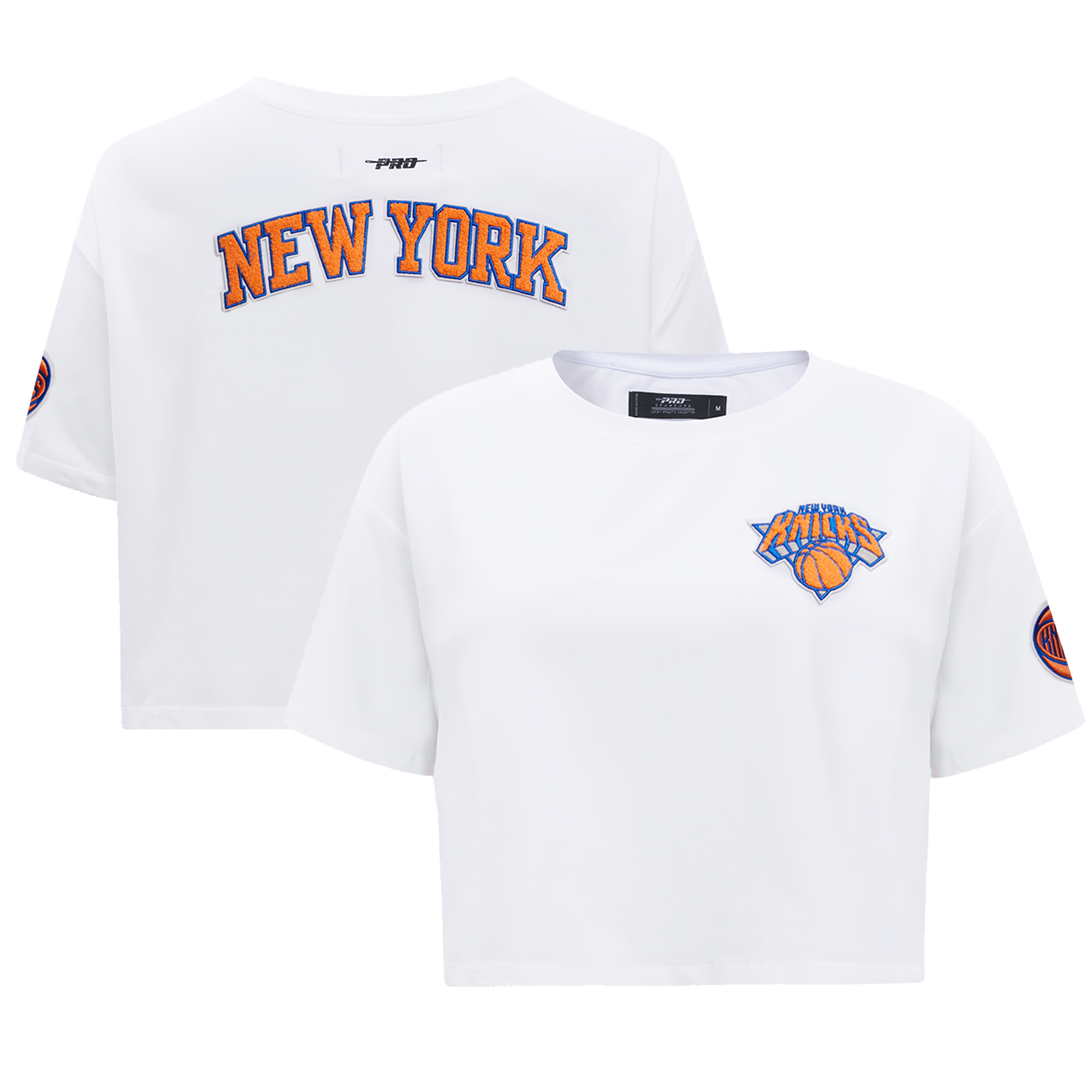 Women's Pro Standard White New York Knicks Boxy T-Shirt