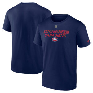 Men's Fanatics  Navy Montreal Canadiens Authentic Pro Core Primary T-Shirt