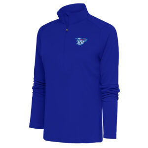Women's Antigua  Royal Lubbock Christian Chaparral  Tribute Half-Zip Top