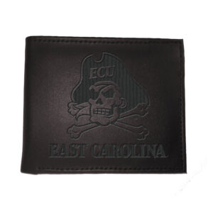 Black ECU Pirates Hybrid Bi-Fold Wallet