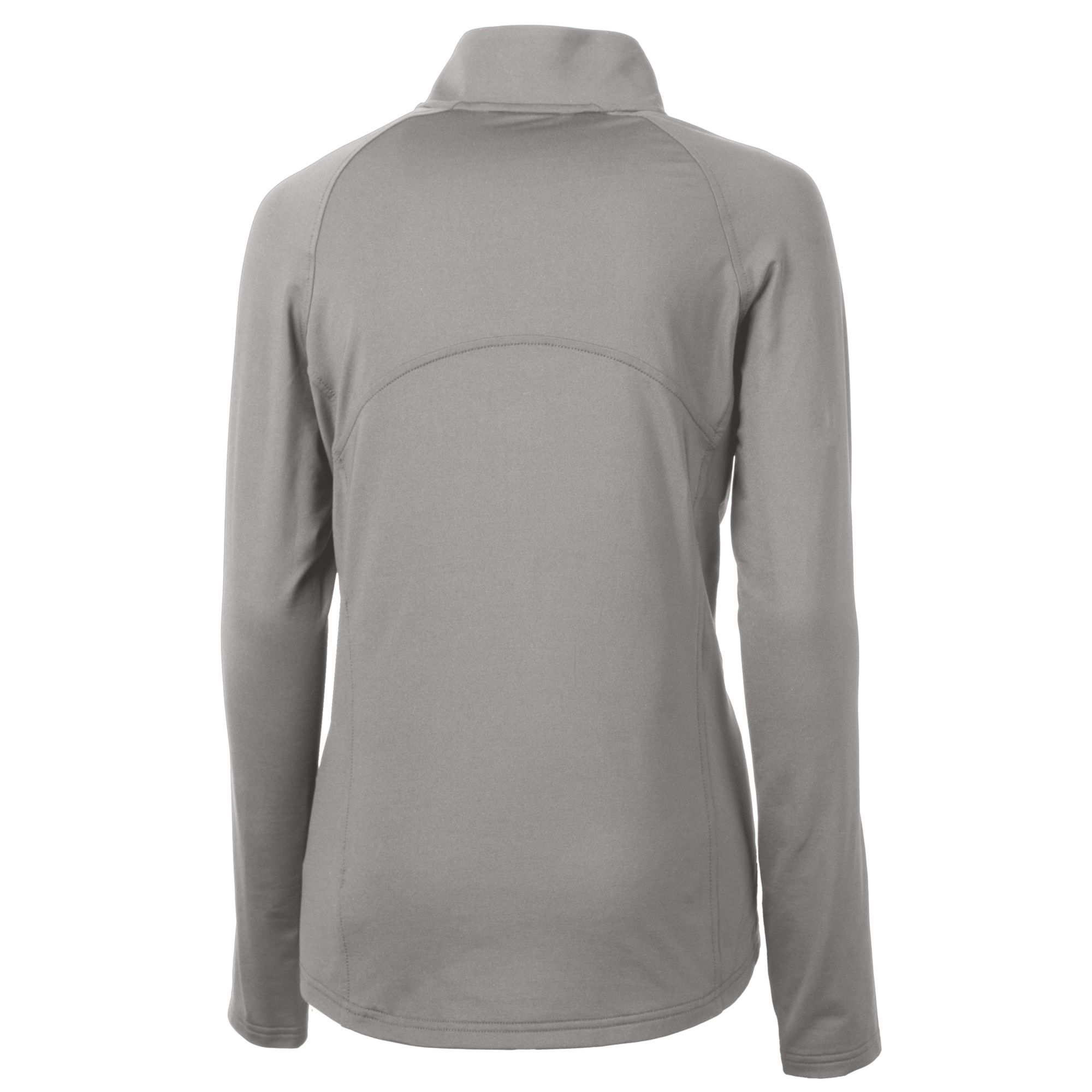 Women's Cutter & Buck Gray Toledo Mud Hens Adapt Eco Knit Stretch Recycled Half-Zip Top - Image 8