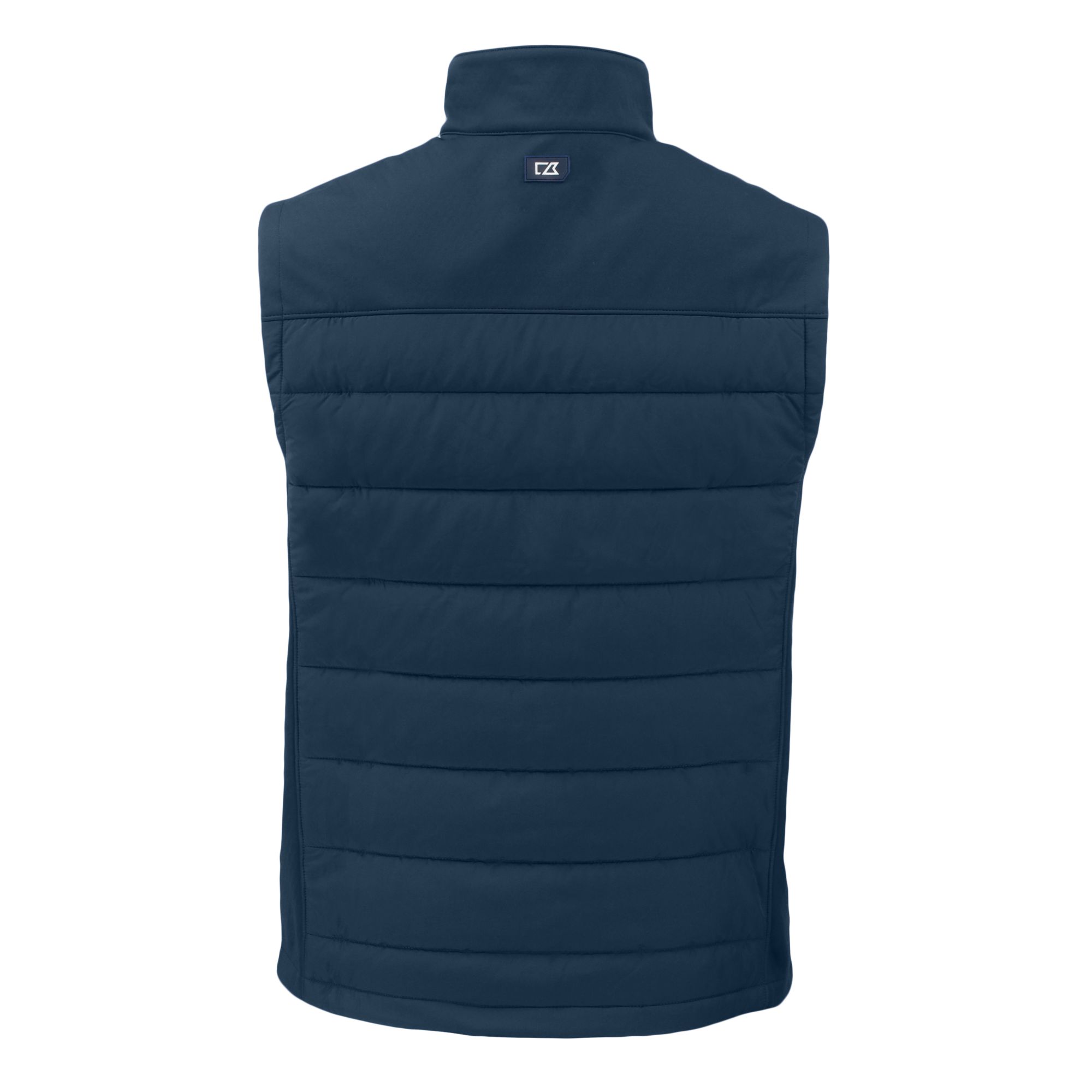 Men's Cutter & Buck Navy Greenville Drive Evoke Hybrid Eco Softshell Recycled Full-Zip Vest - Image 7