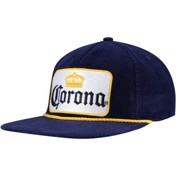 Men's Navy Corona Corduroy Rope Golf Snapback Hat - Image 9