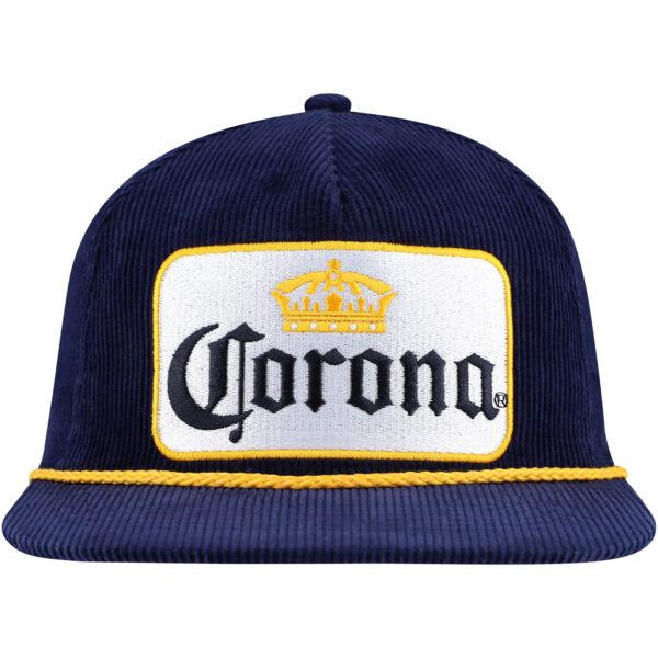 Men's Navy Corona Corduroy Rope Golf Snapback Hat - Image 10