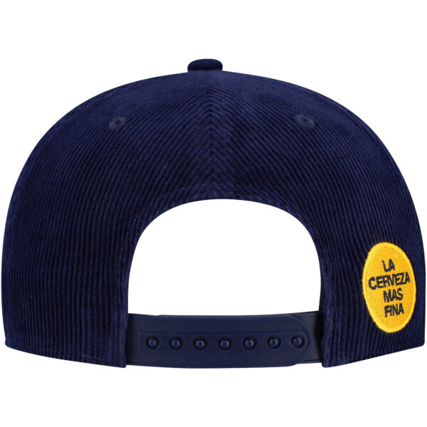 Men's Navy Corona Corduroy Rope Golf Snapback Hat - Image 12