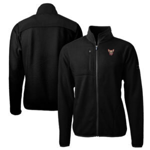 Men's Cutter & Buck Black El Paso Chihuahuas Big & Tall Cascade Eco Sherpa Fleece Full-Zip Jacket
