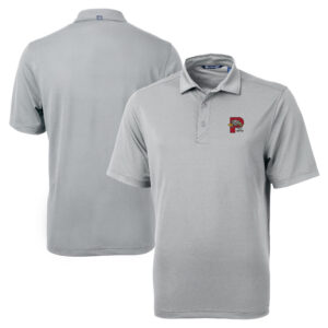 Men's Cutter & Buck Gray Portland Sea Dogs Big & Tall Virtue Eco Pique Recycled Polo