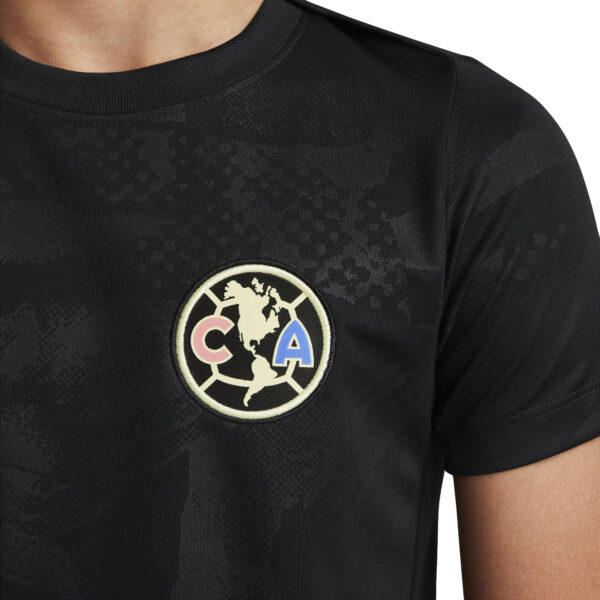 Youth Nike Black Club America 2024/25 Third Academy Pro Pre-Match Top - Image 7