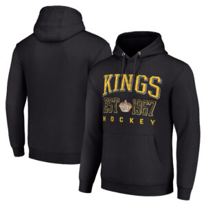 Men's Starter Black Los Angeles Kings Retro Graphic Pullover Hoodie