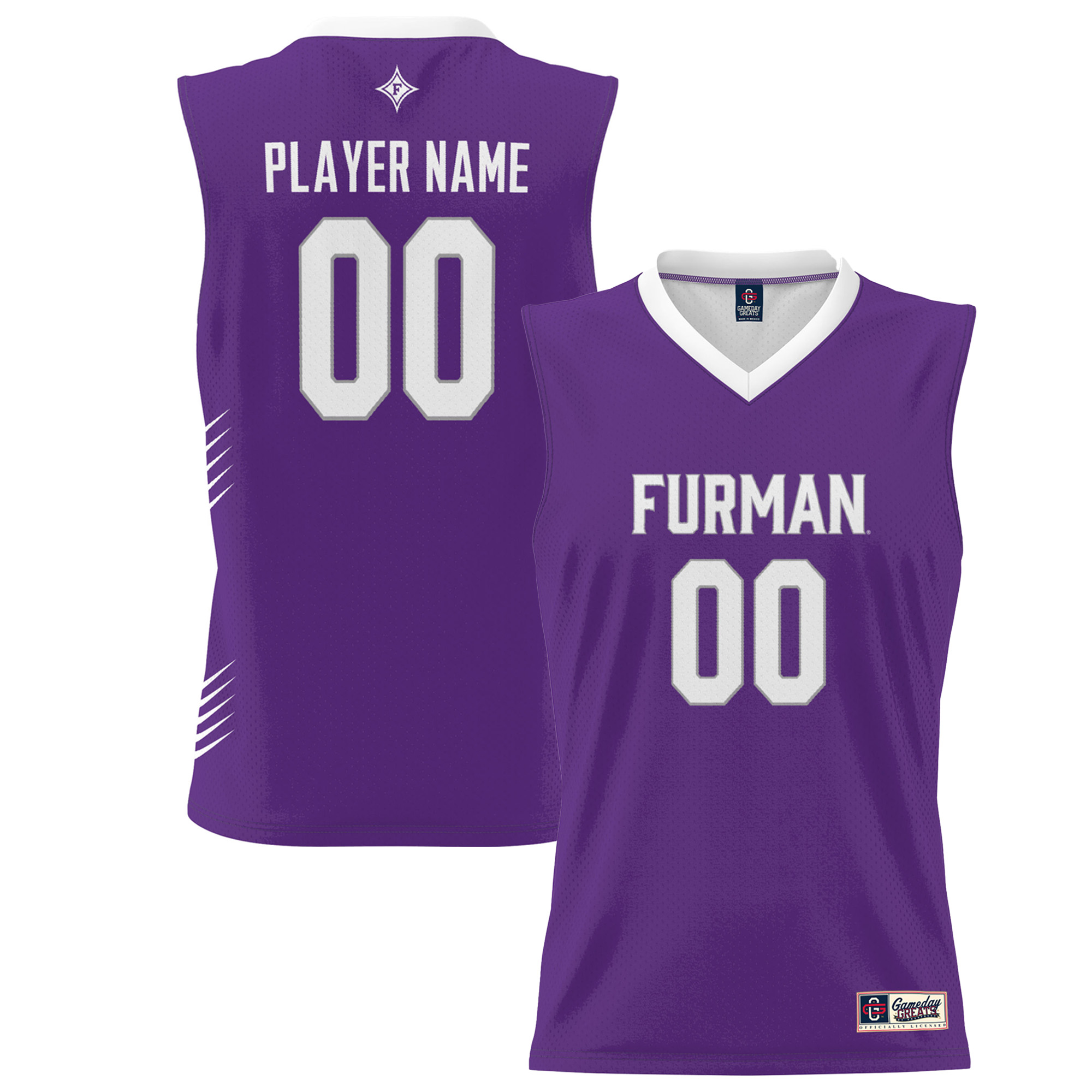 Youth GameDay Greats Purple Furman Paladins NIL Pick-A-Player Lightweight Men's Basketball Jersey