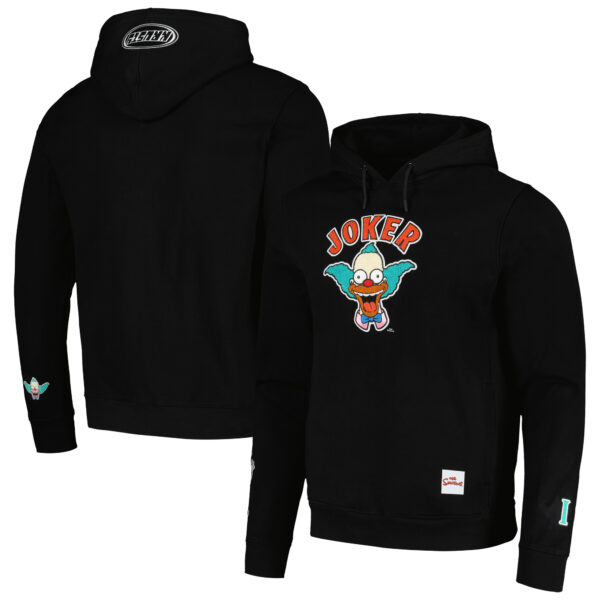 Men's Freeze Max Black The Simpsons Krusty Joker Pullover Hoodie