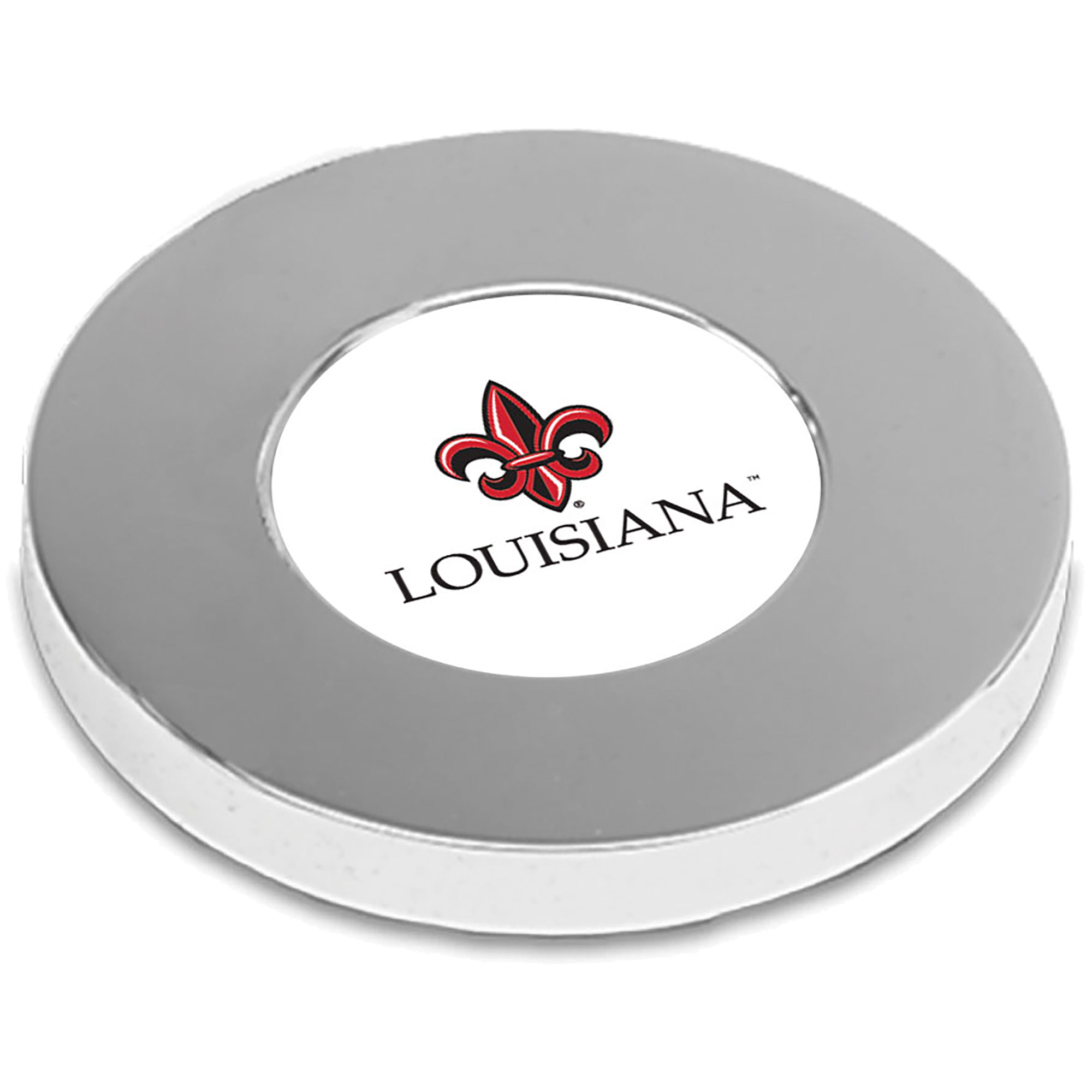 Silver Louisiana Ragin' Cajuns Office Paperweight