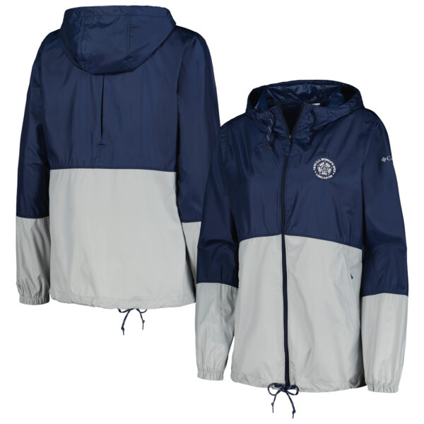Women's 2024 U.S. Women's Open Columbia Navy Omni-Shade Flash Forward Full-Zip Windbreaker