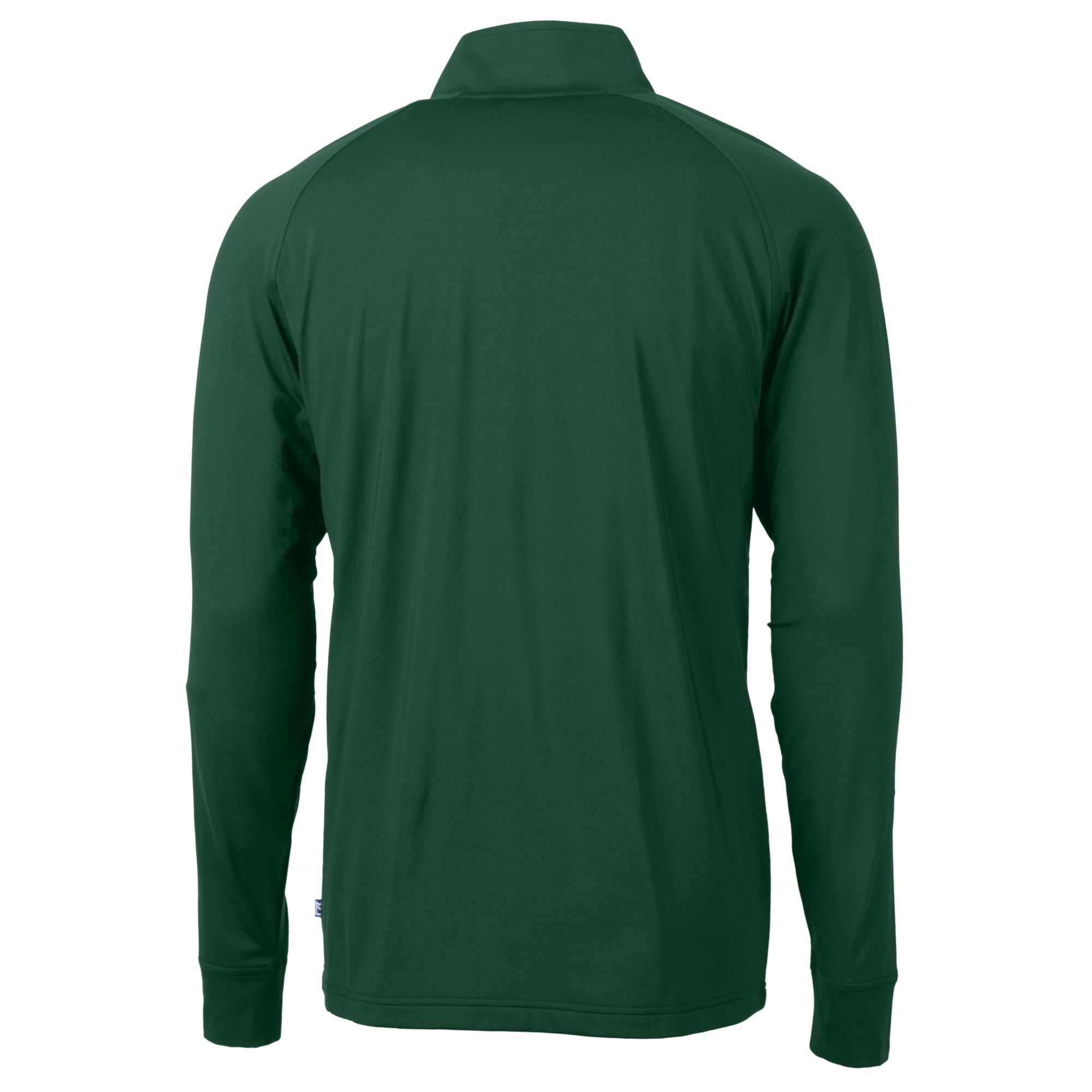 Men's Cutter & Buck Green NDSU Bison Adapt Eco Knit Stretch Recycled Raglan Quarter-Zip Top - Image 4